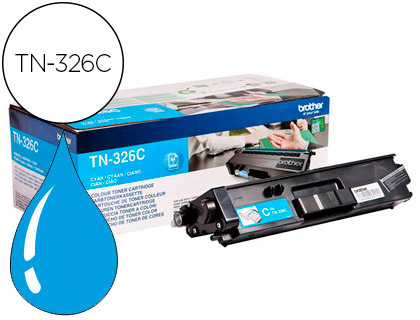 TONER LASER BROTHER TN326C COULEUR CYAN 3500P