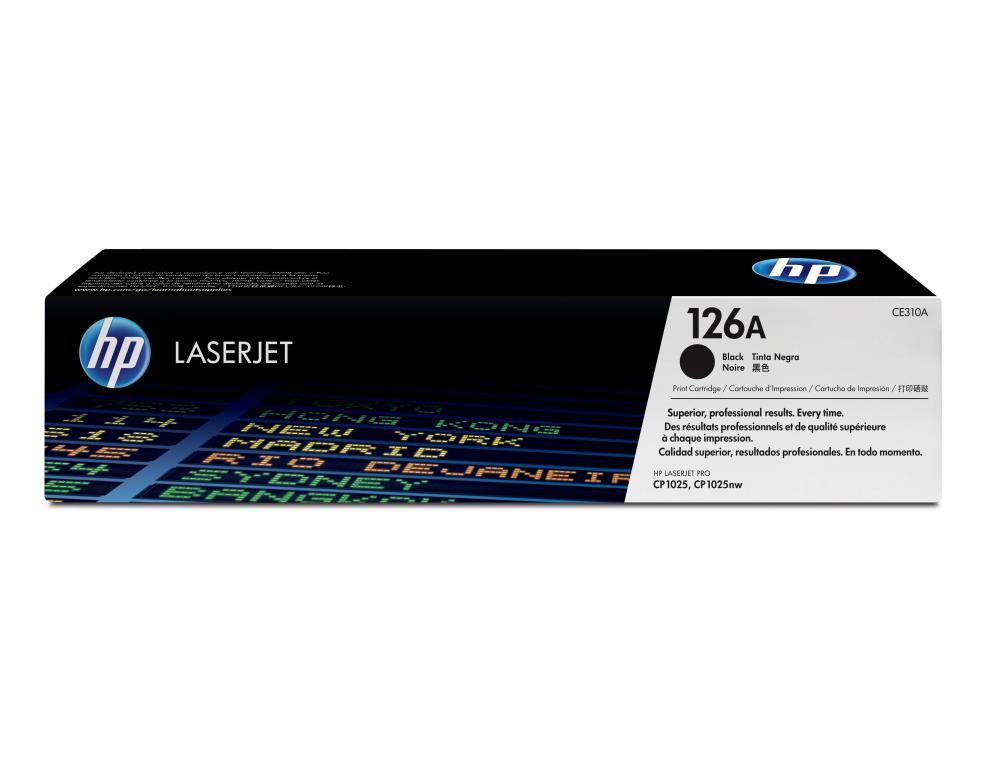 TONER LASER HP N.126A CE310A 126A COLORIS NOIR 1200P