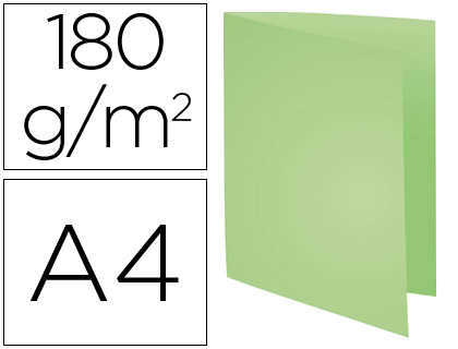CHEMISE EXACOMPTA FOREVER CARTE SEMI RIGIDE RECYCLE 240X320MM 180G COLORIS VERT LOT 100 UNITS