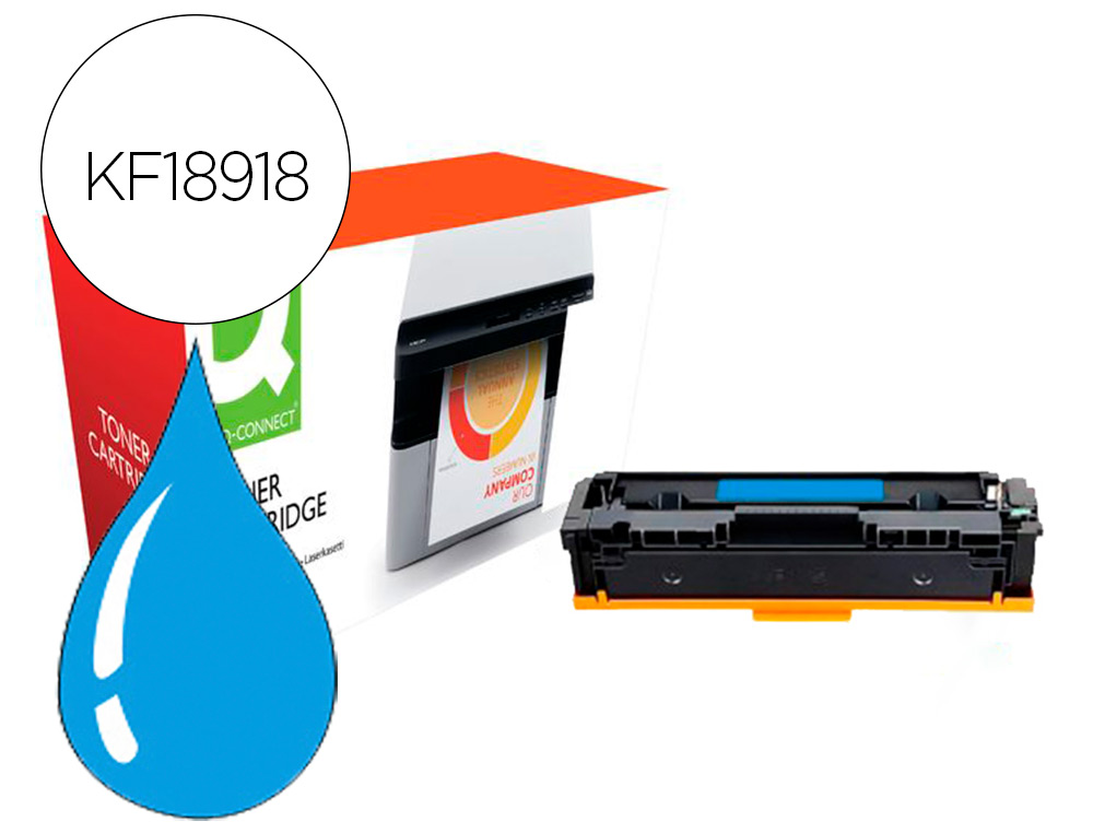 TONER COMPATIBLE Q-CONNECT CANON LBP611C I-SENSYS LBP610 CYAN HIGH YIELD 2200 PAGES