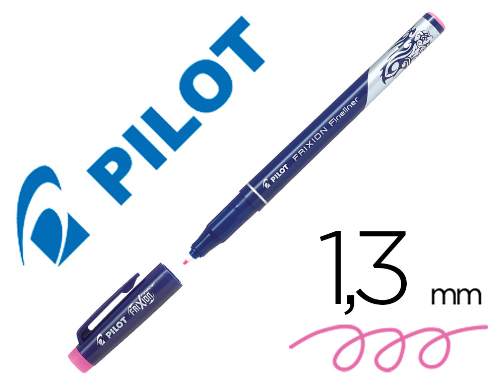 FEUTRE ECRITURE PILOT FRIXION FINELINER EFFACABLE POINTE    FINE BAGUEE COLORIS ROSE