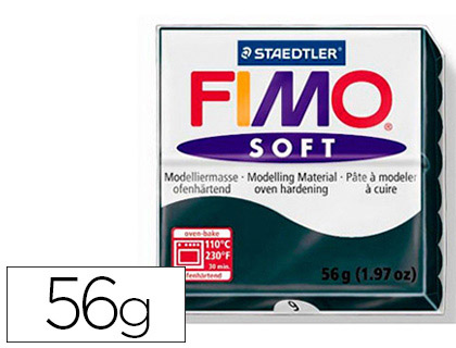 PTE  MODELER FIMO SOFT COLORIS NOIR PAIN 57G