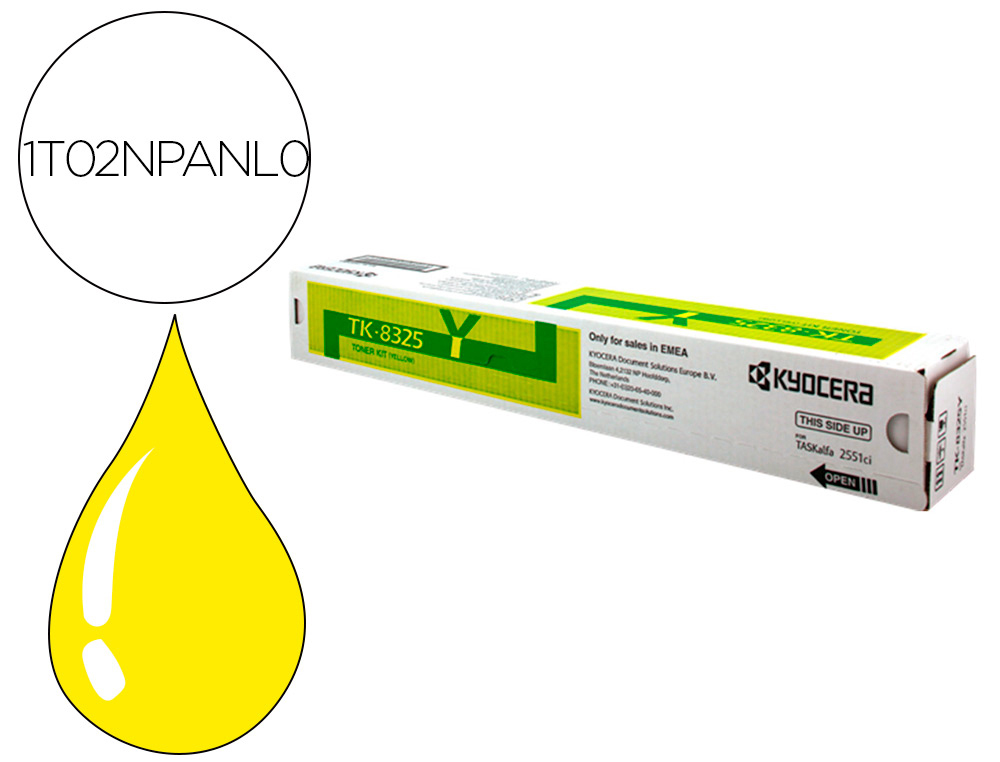 TONER KYOCERA -MITA TONER JAUNE TK8325Y