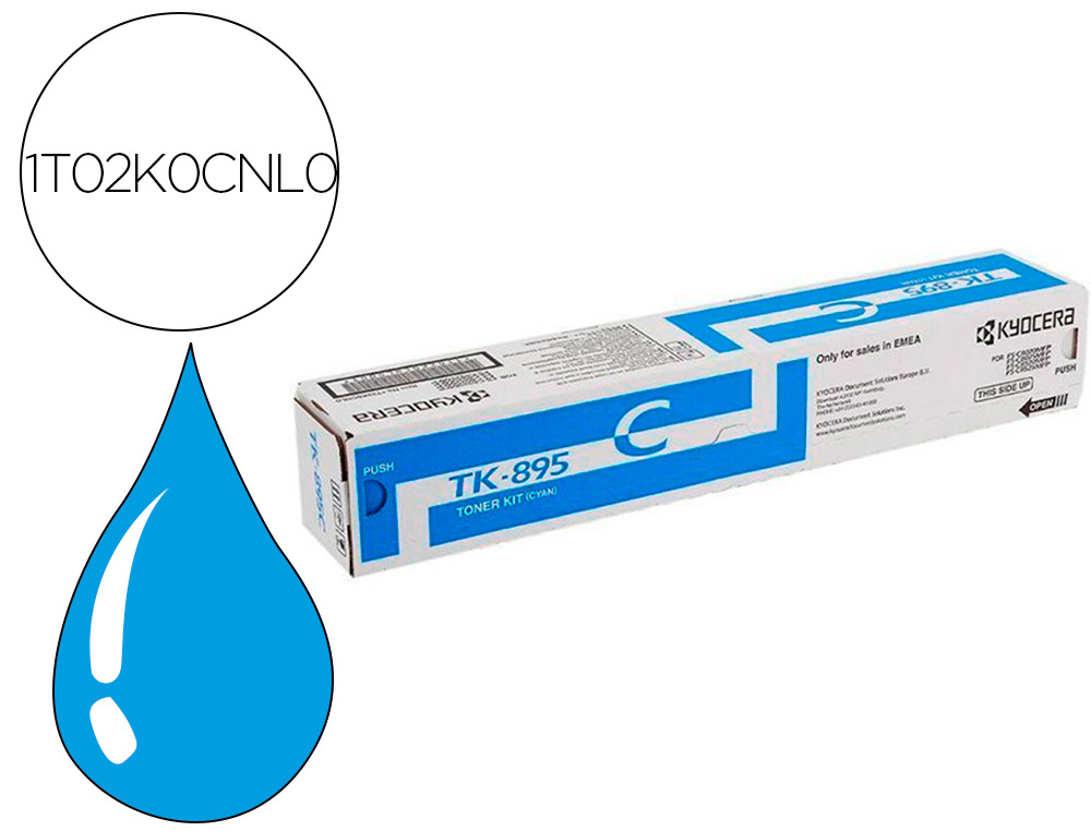 TONER KYOCERA -MITA FSC-8020MCP / 8025MCP / C8520 / C8525 LASER CIAN TK895C