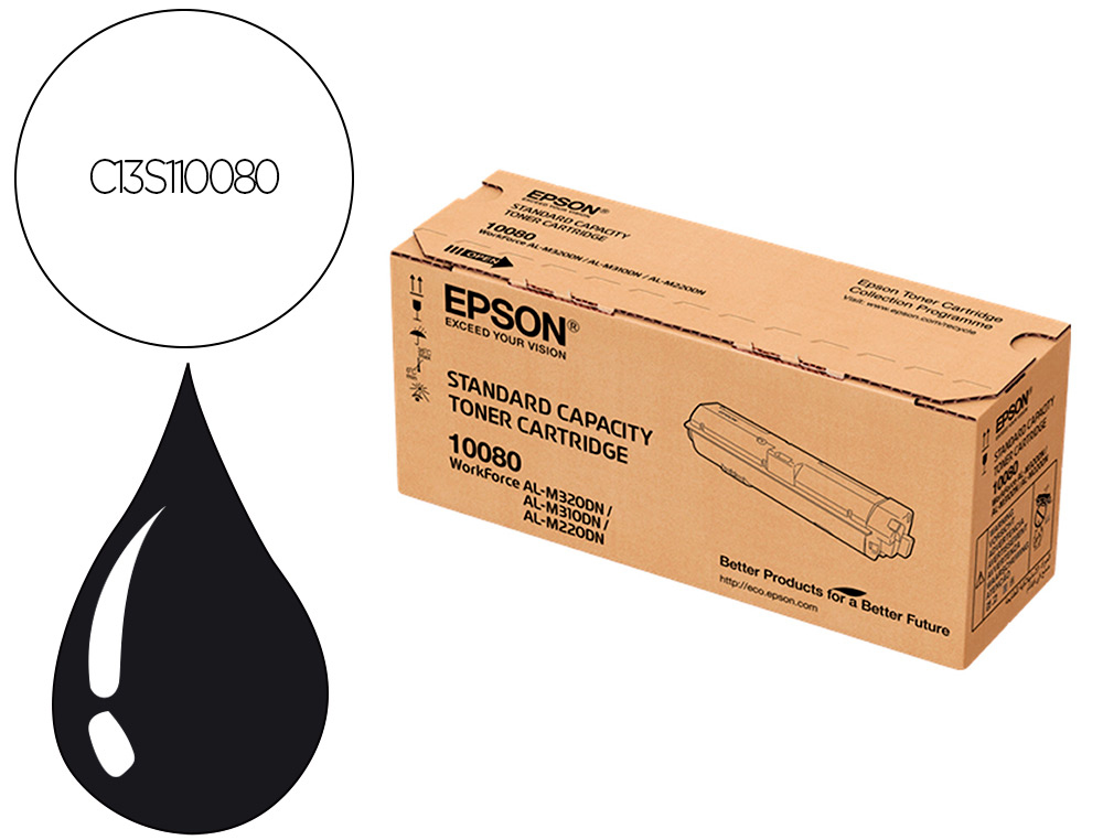 TONER LASER EPSON AL-M300 SERIES 270 COULEUR NOIR 10000 PAG