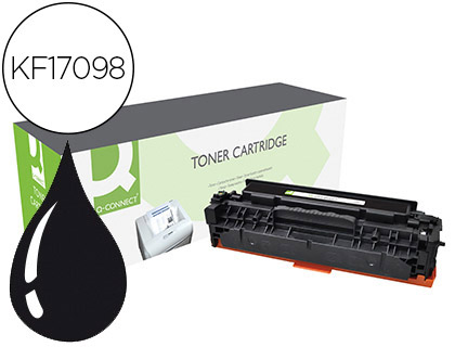TONER Q-CONNECT COMPATIBLE HP CF380A M476ABQCN POUR IMPRIMANTES LASERJET M476 COULEUR NOIR 2400P