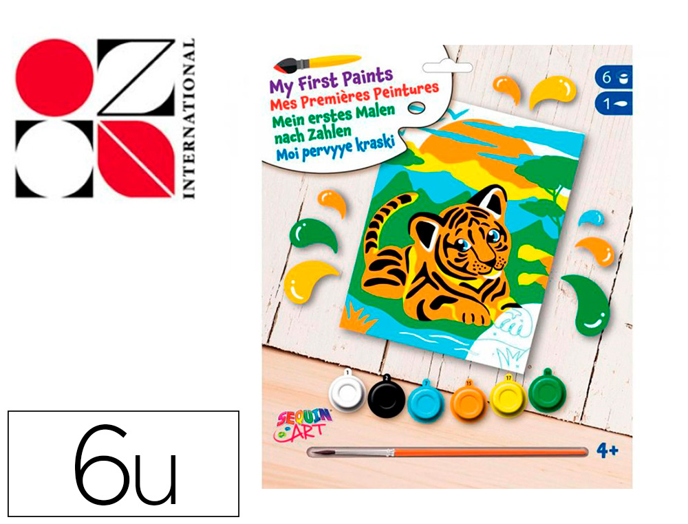 PEINTURE PAR NUMERO OZ INTERNATIONAL JUNIOR MODELE   TIFOU LE TIGRE