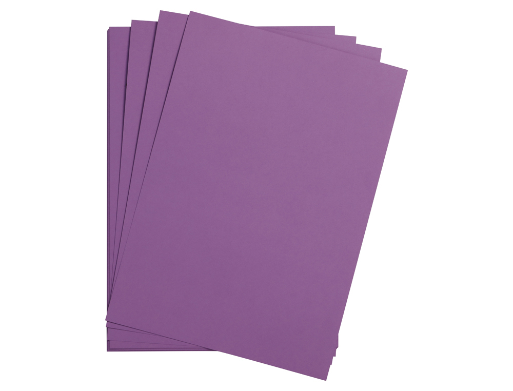 FEUILLE PAPIER CLAIREFONTAINE MAYA 270G 500X700MM COLORIS   VIOLET PAQUET 25 UNITES