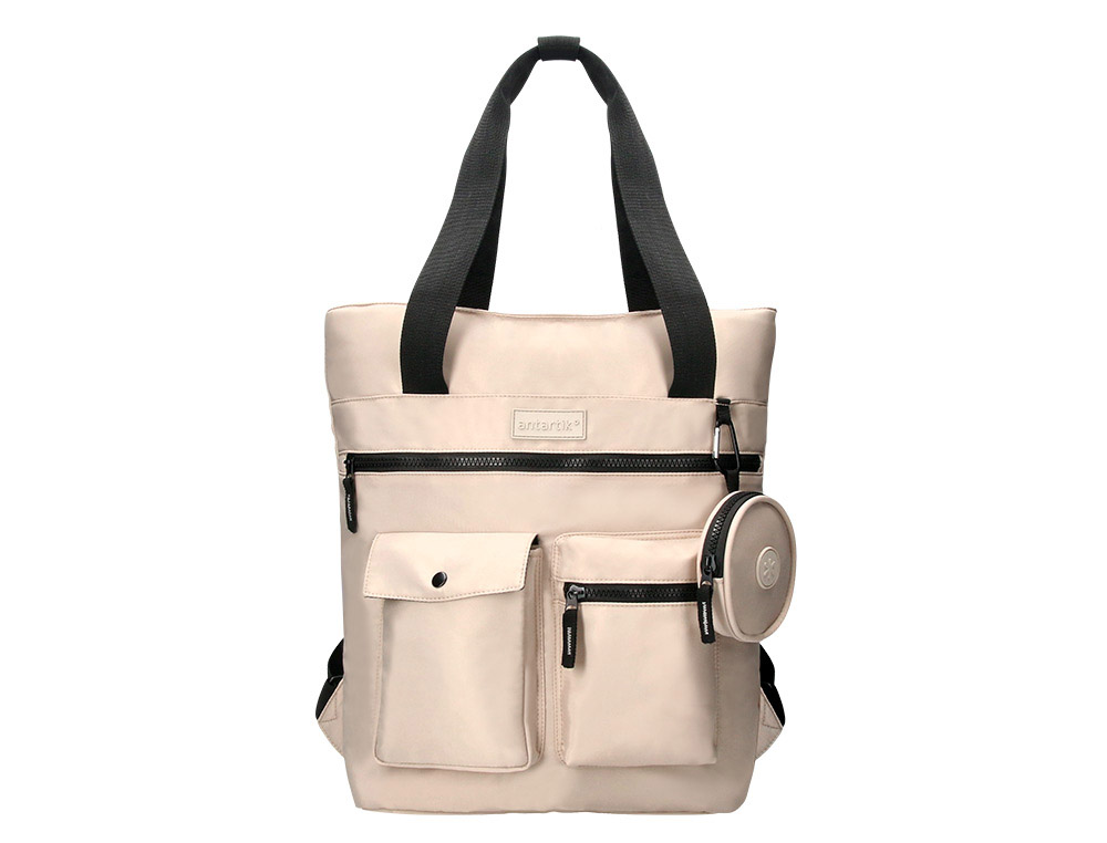 SAC MULTIFONCTION ANTARTIK MODELE BOLSO FLIP BAG         400X120X390MM COLORIS BEIGE   CLAIR