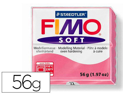 PTE  MODELER FIMO SOFT COLORIS FRAMBOISE PAIN 57G