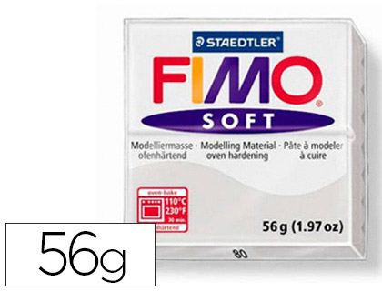PTE  MODELER FIMO SOFT COLORIS GRIS PAIN 57G