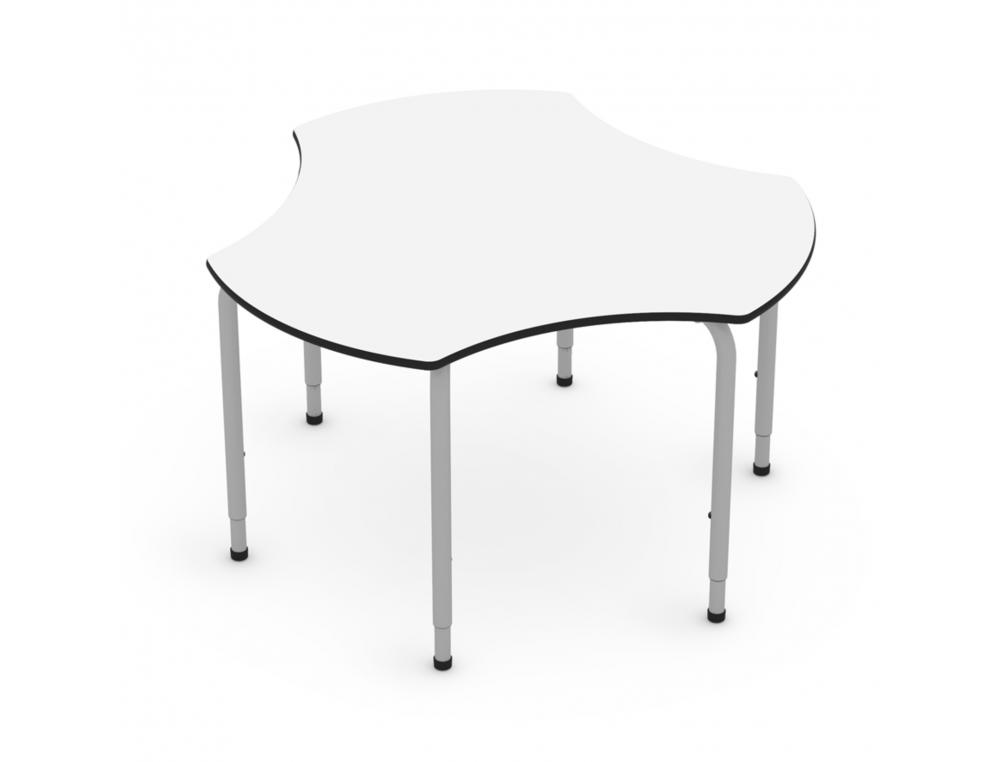 TABLE MIRPLAY HEXAGONALE METALDIAM. 130CM MATERNELLE