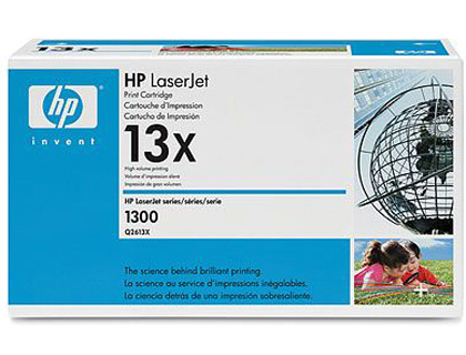 TONER LASER HP 13X Q2613X POUR LASERJET 1300/N COULEUR NOIR HAUTE CAPACIT 4000P