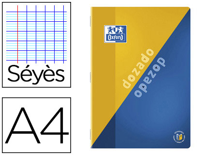 CAHIER PIQU OXFORD DOZADO RVERSIBLE A4 21X29,7CM SYS