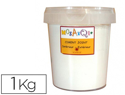 CIMENT-JOINT SOLARGIL COLORIS BLANC POT 1KG