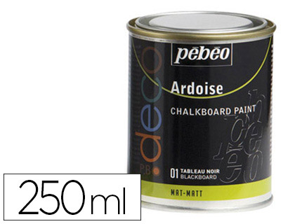 PEINTURE PBO ARDOISE TABLEAU NOIR MARQUAGE 72 HEURES APRS SCHAGE TOUS SUPPORTS POT MTAL 250ML