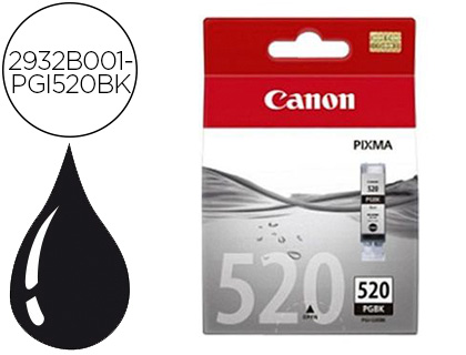 CARTOUCHE CANON JET D'ENCRE 2932 B001-PGI520BK COULEUR NOIR 350P