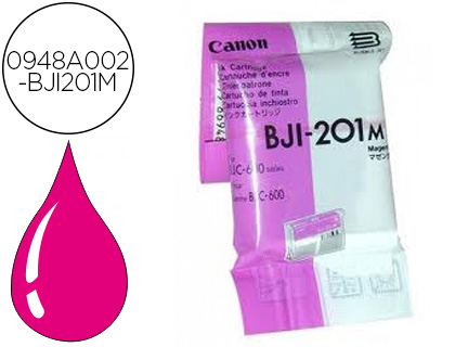 CARTOUCHE CANON JET D'ENCRE 0948 A002-BJI201M COULEUR MAGENTA 210P