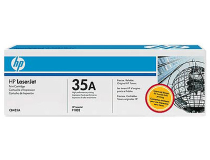 TONER LASER HP 35A CB435A POUR LASERJET P1005/1006 COULEUR NOIR 1500P