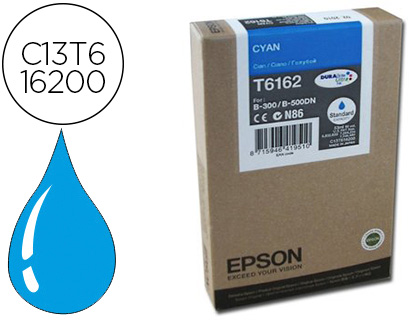 CARTOUCHE EPSON T6162 JET D'ENCRE C13T616200 COULEUR CYAN 3500P