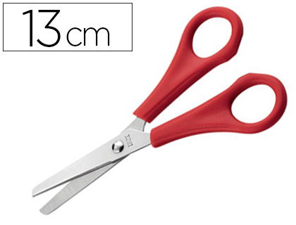 CISEAUX COLIER CONOMIQUE BOUTS RONDS LAMES GRADUES INOX GAUCHERS 13CM