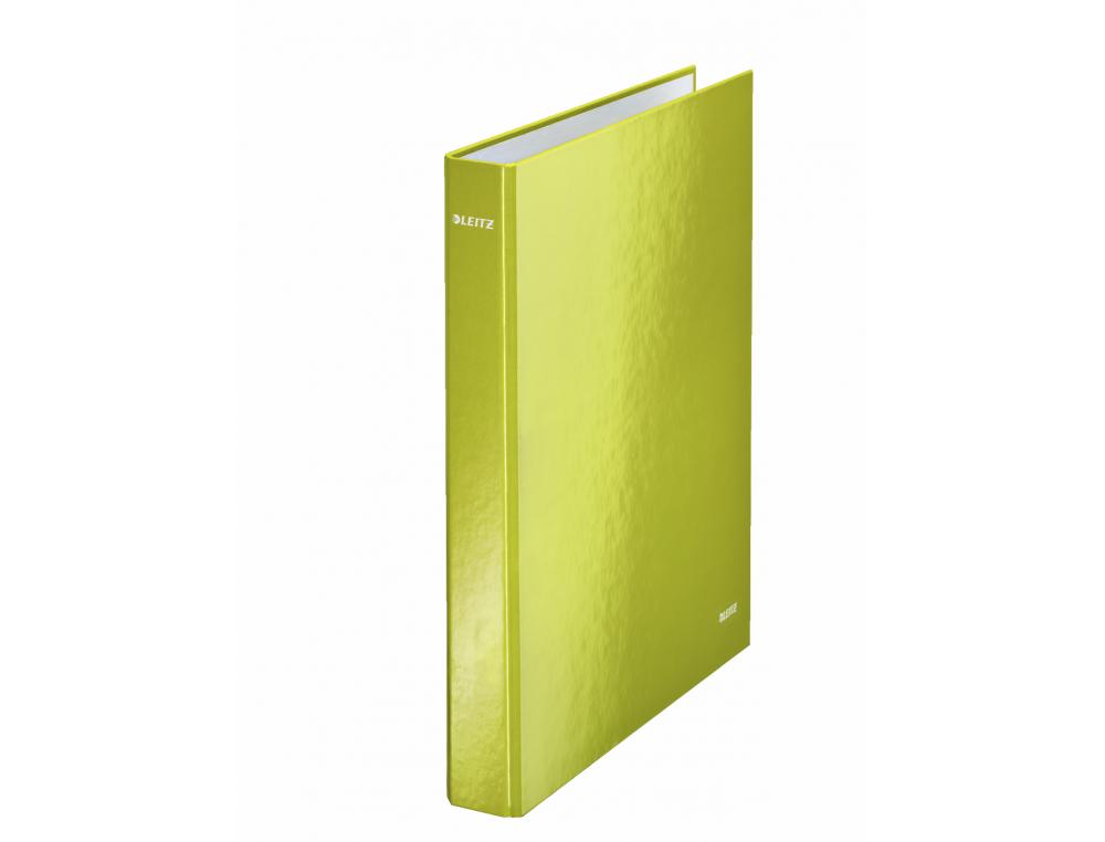 CLASSEUR ESSELTE WOW 4 ANNEAUX A4 DOS 40MM COLORIS VERT