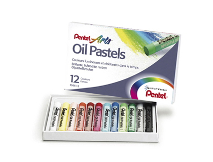 PASTEL HUILE PENTEL CORPS ROND ENROBAGE PAPIER NON SALISSANT DIAMTRE 8MM BOTE 432 UNITS