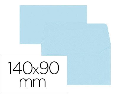 ENVELOPPE OXFORD VLIN 90X140MM 120G COLORIS BLEU CIEL TUI 20 UNITS