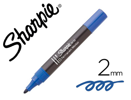 MARQUEUR SHARPIE PERMANENT M15 POINTE OGIVE 2MM COULEUR BLEU