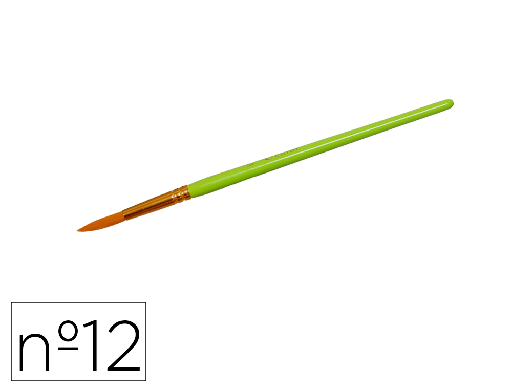 PINCEAU O'COLOR POILS SYNTHETIQUE N12 NYLON SOUPLES NERVEUXVIROLE ALUMINIUM MANCHE BOIS  LAQUE LOT 10 UNITES