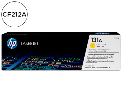 TONER LASER HP 131A CF212A POUR LASERJET PRO M251/M276 COULEUR JAUNE 1800P