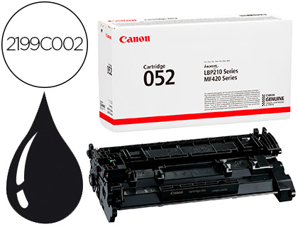 TONER CANON 052 I-SENSYS LBP2 12/LBP214/LBP215/MF421/MF426/MF429 NOIR 3100 PAG