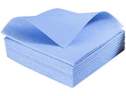 LAVETTE NON TISSE 38X38CM COLORIS BLEU LOT 10 UNITS