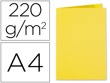 CHEMISE EXACOMPTA FOREVER CARTE RECYCLE 220G A4 24X32CM COLORIS JAUNE PAQUET 100 UNITS