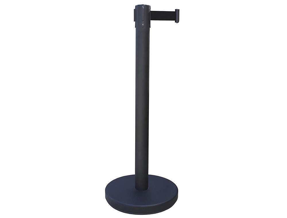 POTEAU GUIDE VISO A SANGLE 2MX50CM POUR DELIMITER UNE ZONE COLORIS NOIR