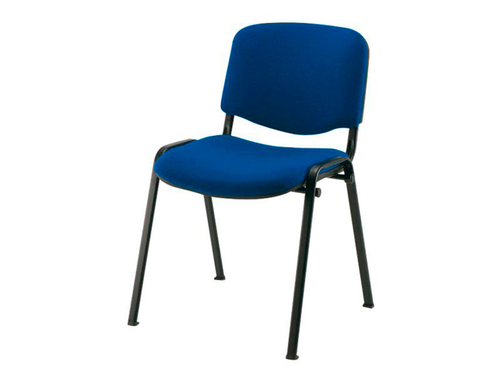 CHAISE Q-CONNECT CONNECT EMPILABLE 4 PIEDS POIDS MAXIMUM SUPPORT 100KG 91X49X44CM COLORIS BLEU 5.3KG