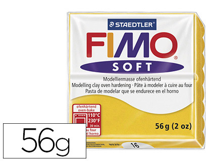 PTE  MODELER FIMO SOFT COLORIS JAUNE PAIN 57G