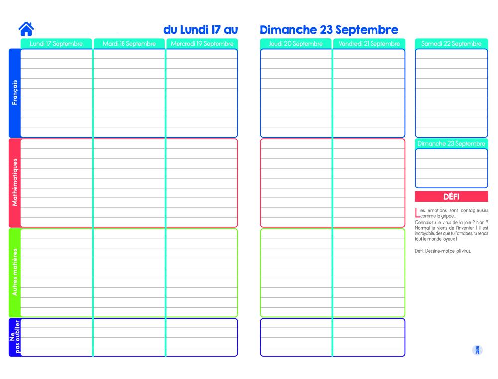 AGENDA QUO VADIS SEMAINIER MON AGENDA MALIN FR