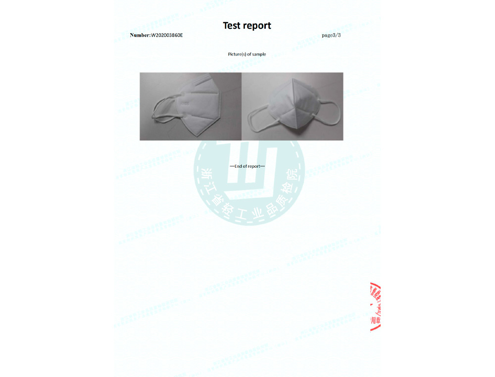 MASQUE DE PROTECTION RESPIRATOIRE HOMOLOGUEE KN95
