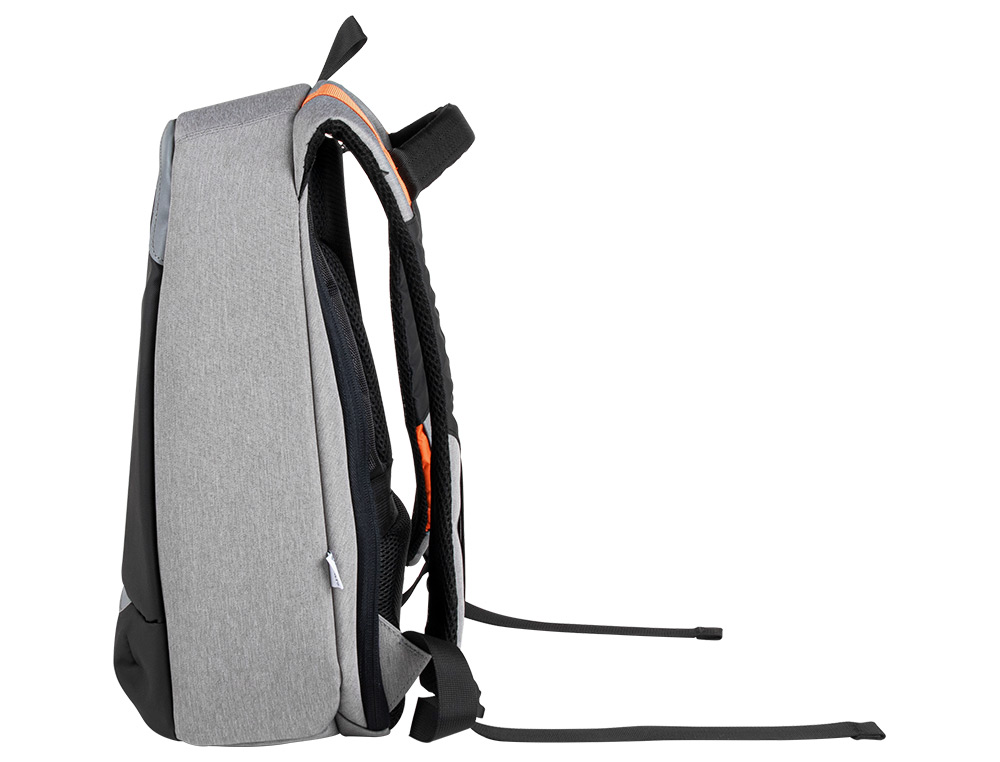 SACOCHE Q-CONNECT ORDINATEUR PORTABLE 18 POUCES POLYESTER ETANCHE DIM. 460X170X310MM COLORIS NOIR/GRIS
