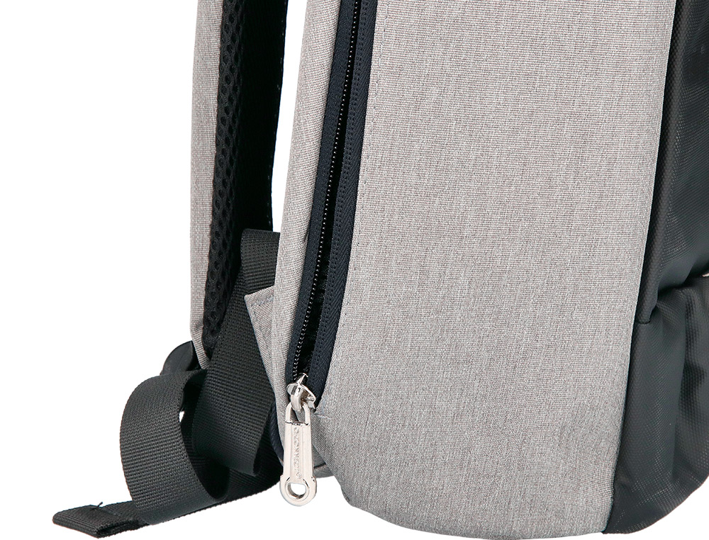 SACOCHE Q-CONNECT ORDINATEUR PORTABLE 18 POUCES POLYESTER ETANCHE DIM. 460X170X310MM COLORIS NOIR/GRIS