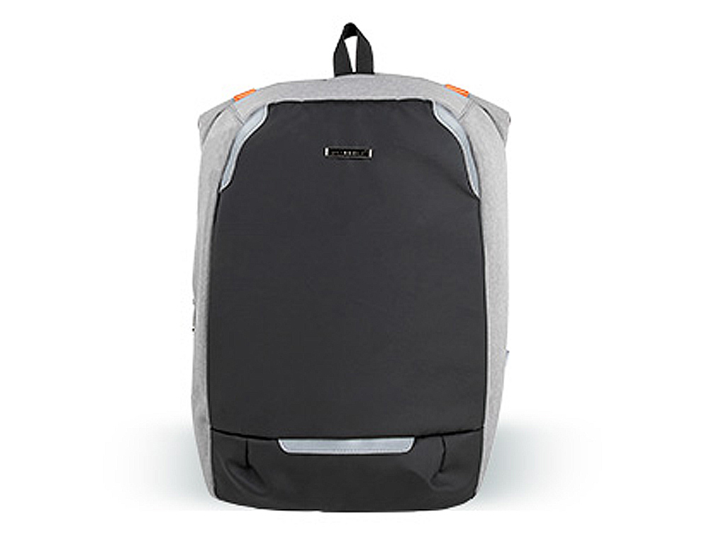 SACOCHE Q-CONNECT ORDINATEUR PORTABLE 18 POUCES POLYESTER ETANCHE DIM. 460X170X310MM COLORIS NOIR/GRIS