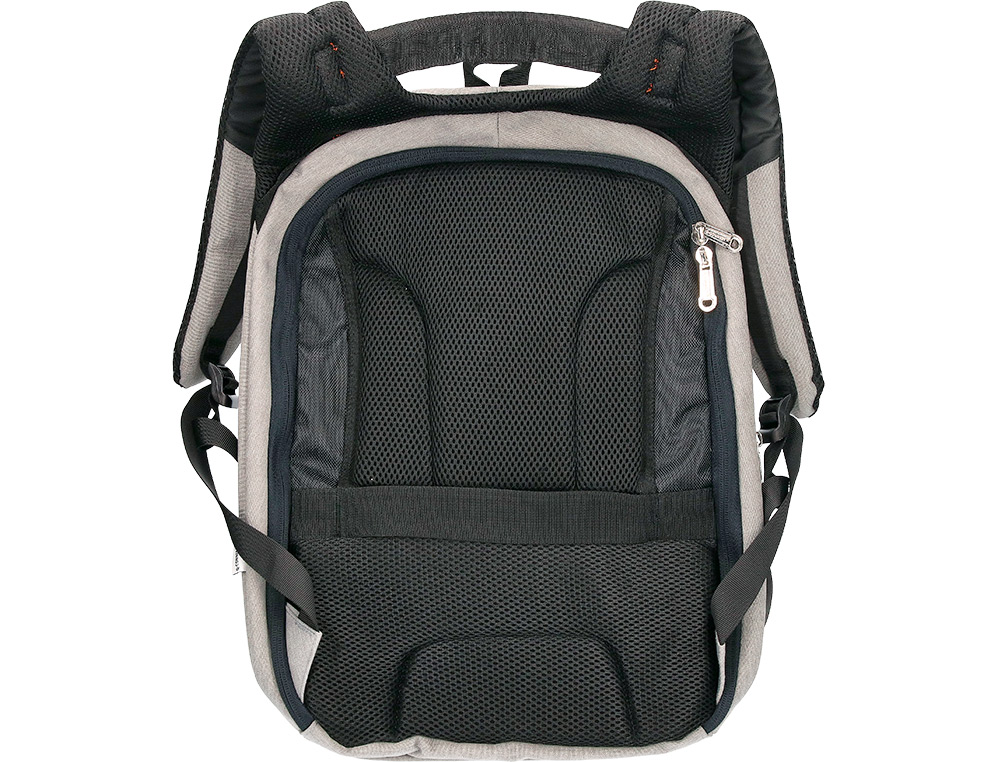 SACOCHE Q-CONNECT ORDINATEUR PORTABLE 18 POUCES POLYESTER ETANCHE DIM. 460X170X310MM COLORIS NOIR/GRIS