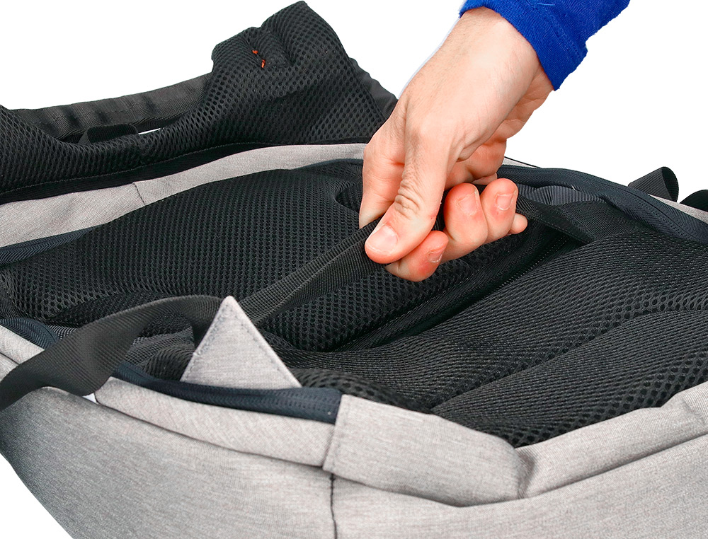 SACOCHE Q-CONNECT ORDINATEUR PORTABLE 18 POUCES POLYESTER ETANCHE DIM. 460X170X310MM COLORIS NOIR/GRIS