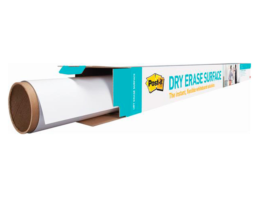 TABLEAU BLANC POST-IT ADHESIF EFFACABLE EN ROULEAU 1,219X2,42M