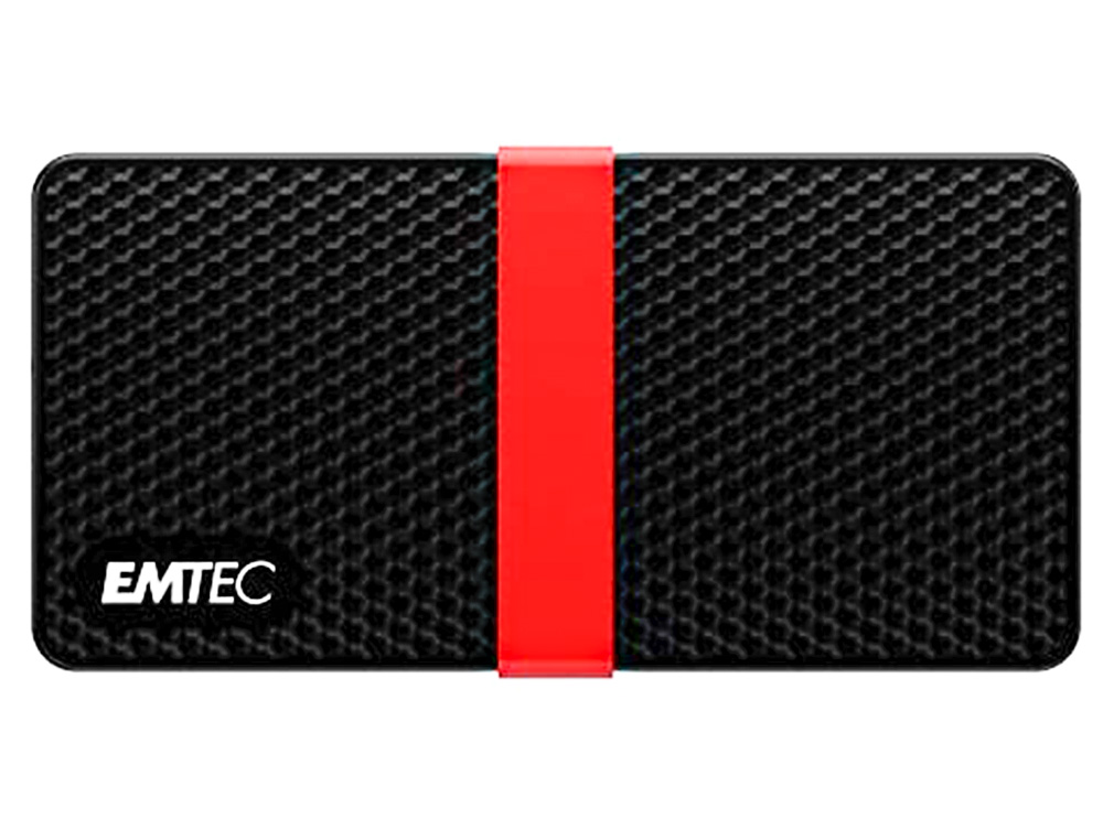 DISQUE DUR SSD PORTABLE EMTEC X200 POWER PLUS USB-C 3.1 GEN1 TRANSFERT HAUTE VITESSE GRANDE CAPACITE DE STOCKAGE 128GB