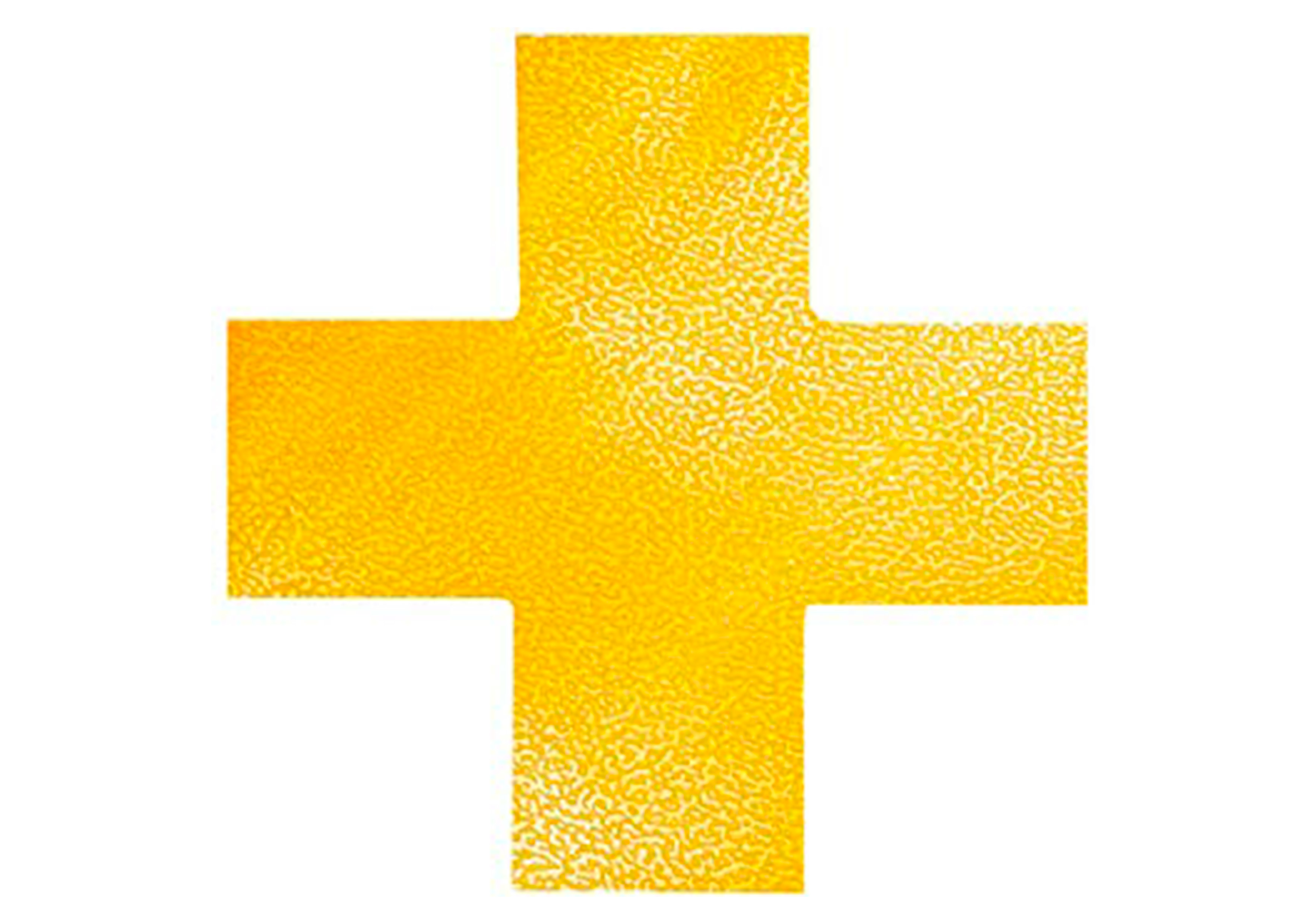 MARQUAGE AU SOL DURABLE IDENTIFICATION ZONES DE DANGER PASSAGE STOCKAGE FORME CROIX 150X0,7X150MM INTERIEUR