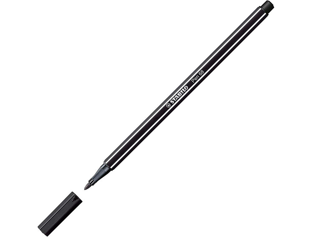 FEUTRE DESSIN STABILO PEN 68 ARTY ENCRE INODORE BASE EAU POINTE MOYENNE TRACE 1MM ETUI CARTON 24 UNITES