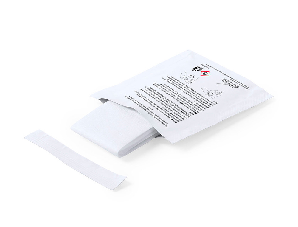 LINGETTE HYGIENISANTE HYDROALCOOLIQUE Q-CONNECT EN SACHET INDIVIDUEL BOITE 12 UNITES