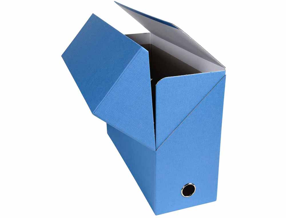 BOITE TRANSFERT EXACOMPTA IDERAMA CARTON  RECOUVERT     PAPIER TOILE 16/10E A4        25X33CM DOS 120MM OEILLET